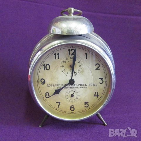 Стар Часовник Будилник, снимка 8 - Антикварни и старинни предмети - 42161880