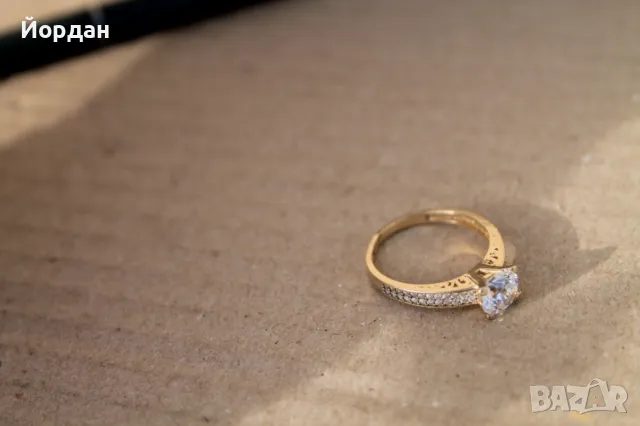 Златен дамски пръстен, снимка 8 - Пръстени - 49496798