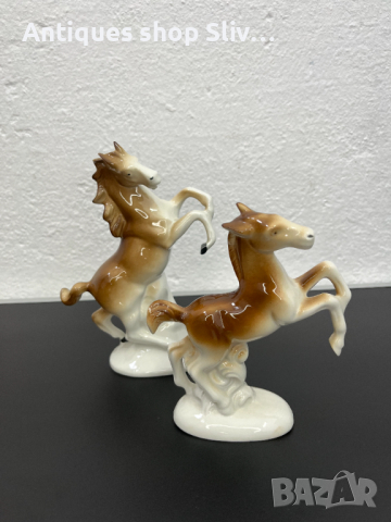 Чифт статуетки на коне от порцелан Lippelsdorf. №5172