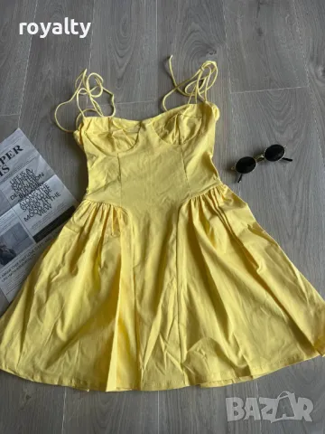 Стилна дамска рокля Два цвята , снимка 2 - Рокли - 50393772