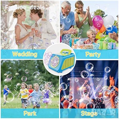 Нова Преносима автоматична машина за мехурчета за деца/Парти Сцена Рожден ден, снимка 3 - Друга електроника - 41661654