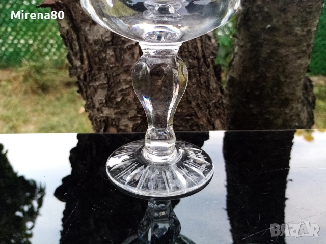 Български кристални чаши за вино - 3 бр., снимка 4 - Чаши - 51501439