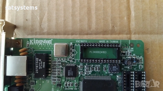 Kingston EtheRX KNE100TX 10/100Mbps PCI Fast Ethernet Adapter Card, снимка 7 - Мрежови адаптери - 53405900