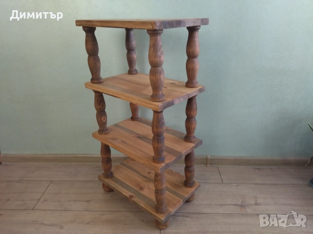Класическа дървена етажерка !!!, снимка 6 - Етажерки - 53441696