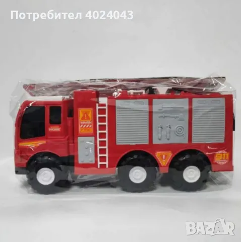 Детска голяма пожарна кола, която пръска вода, снимка 4 - Коли, камиони, мотори, писти - 48054138