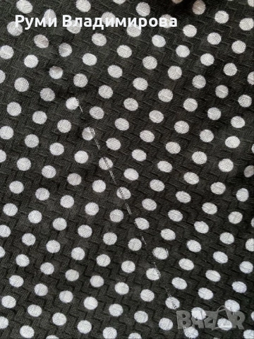 Черен шал на точки, Dixie, 100 % вискоза, с етикет, снимка 8 - Шалове - 48859802