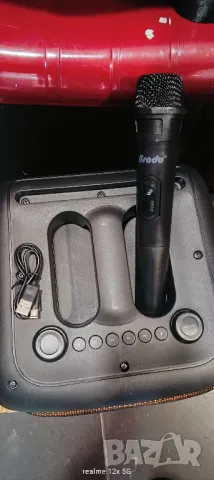  Блутут колона 8 инча с безжичен микрофон!, снимка 6 - Bluetooth тонколони - 42344960