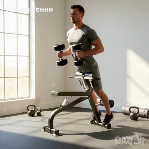SPORTNOW Тренировъчна пейка, Лежанка с тежести, снимка 3 - Фитнес уреди - 56264337