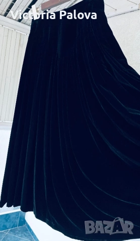 Много красива дизайнерска пола с джобове от кадифе, Италия, снимка 12 - Поли - 53629198