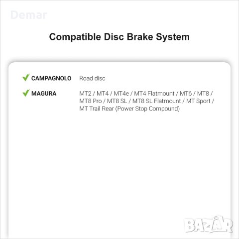 Спирачни накладки за велосипед с горен спирачен диск , снимка 3 - Части за велосипеди - 41759840