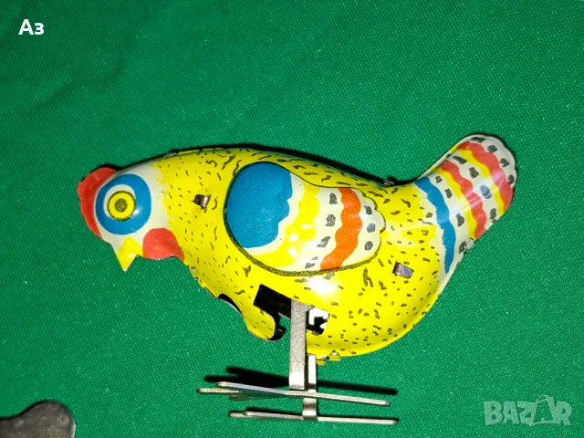 СССР 2 стари руски механични ламаринени играчки Петел и Кокошка Made in USSR, снимка 7 - Колекции - 50086632