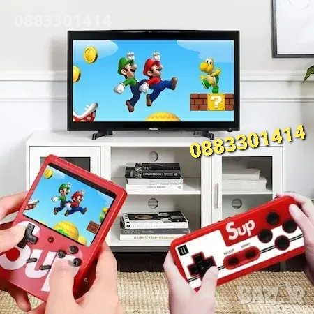 Игрова конзола с джойстик 400 вградени игри Супер Марио и др. , снимка 1 - Nintendo конзоли - 35843338