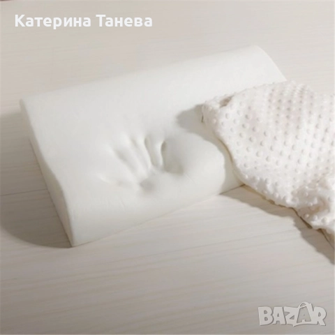 Ергономична възглавница с пяна, снимка 2 - Възглавници - 51599704