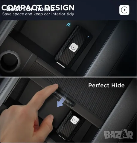 Безжичен адаптер за автомобил  MSXTTLY Carplay, снимка 6 - Мрежови адаптери - 49728028