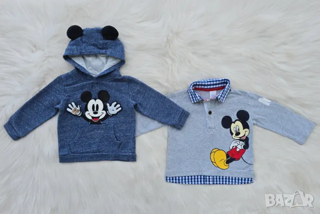 Бебешки блузи Мики Маус 6-9 месеца, снимка 5 - Бебешки блузки - 50382489