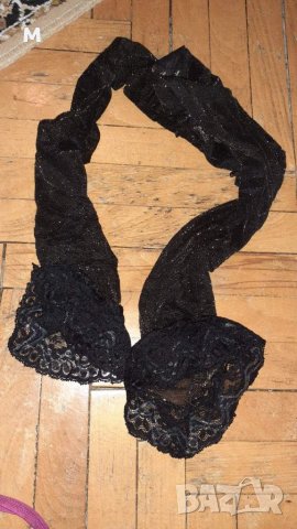 Черни силиконови чорапи с брокот, снимка 3 - Бельо - 39769477