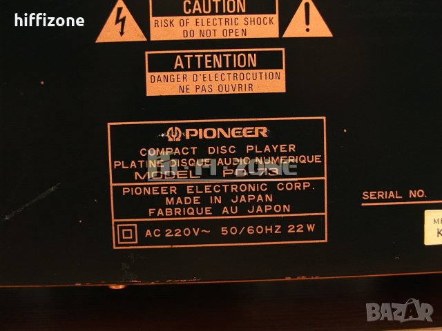CD PLAYER  Pioneer pd-73 /1, снимка 8 - Ресийвъри, усилватели, смесителни пултове - 42361921
