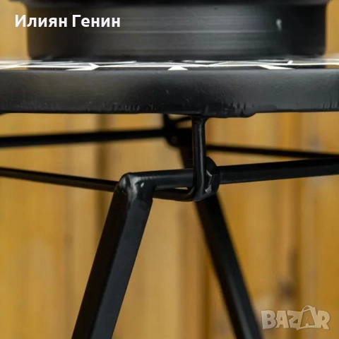 Стойка за растения Outsunny Ø36 x 67 см, сгъваема, кръгла, снимка 4 - Градински мебели, декорация  - 51928493