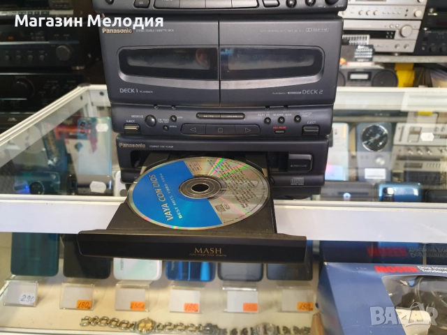 Аудиосистема Panasonic SA-CH350 В отлично техническо и визуално състояние. Лека забележка на касетит, снимка 8 - Аудиосистеми - 35637399