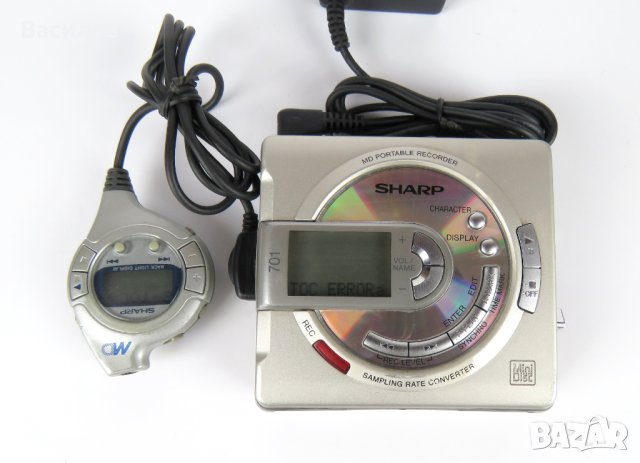 Преносим MiniDisc Минидиск рекордер Sharp MD-MS701H(S)2, снимка 3 - Други - 41596925