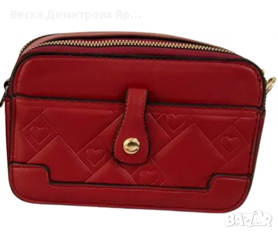 Елегантна дамска чанта с компактни размери и стилен релефен дизайн, снимка 3 - Чанти - 49020889