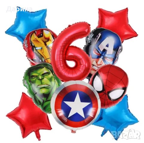 Парти сет украса Супергерои , снимка 2 - Други - 40971411