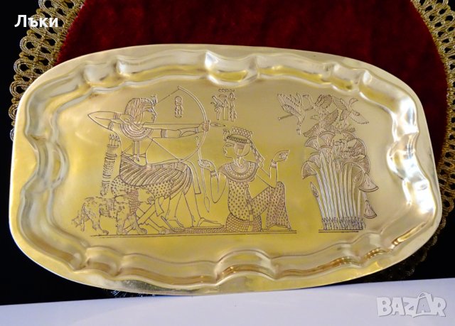 Поднос,плато,пано с ловна картина Египет. , снимка 6 - Антикварни и старинни предмети - 35997741