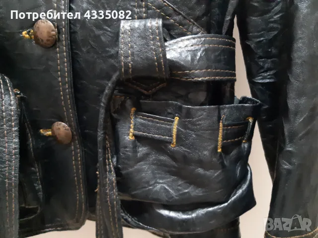 Дамско кожено яке, снимка 4 - Якета - 48730330