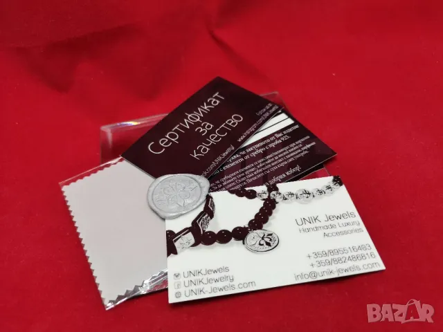 Дамска гривна със сребърна детелина с циркони, 925 сребърни елементи, снимка 6 - Гривни - 47403293