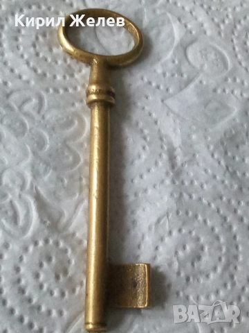 Стар рядка бронзов ключ 31669, снимка 3 - Антикварни и старинни предмети - 52580441