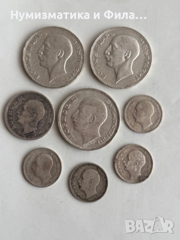 Лот монети 8 броя сребро царство и княжество България , снимка 5 - Нумизматика и бонистика - 53776894