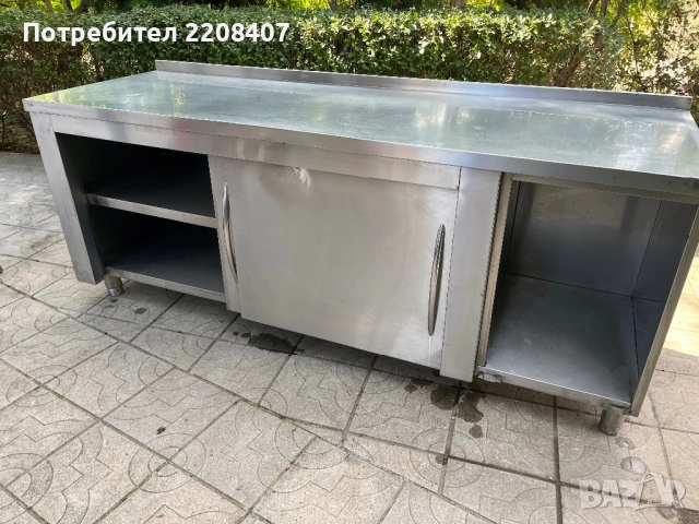 Работна маса неръждавейка, снимка 3 - Обзавеждане на кухня - 52012060