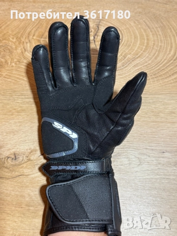 Кожени мото ръкавици SPIDI STR-6 Black, снимка 3 - Спортна екипировка - 51620819