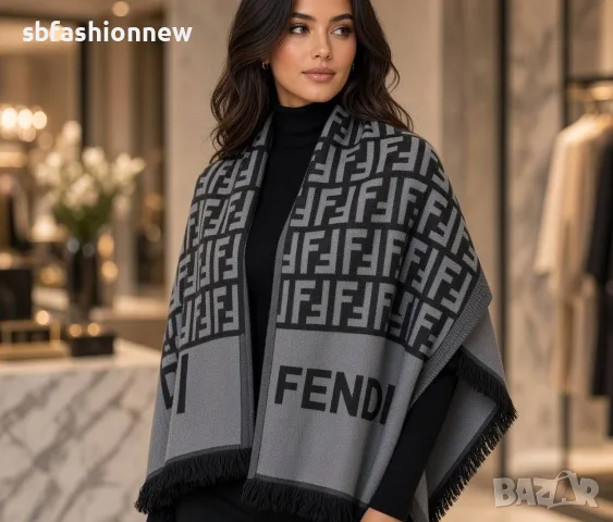 Fendi шал ✨ кашмир и коприна