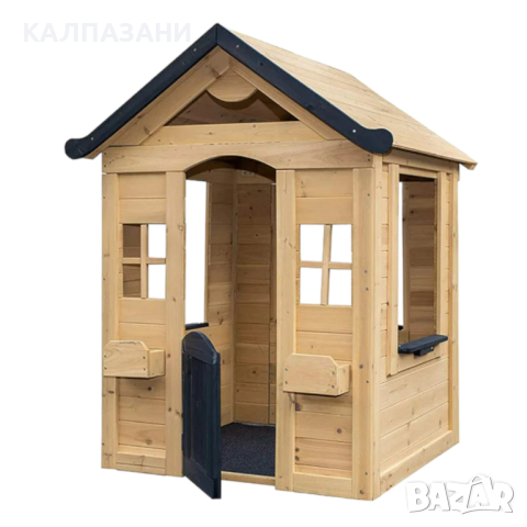 Детска Къща GINGER HOME, Дървена, Игра на Открито в Двора и Градината, 140 х 112 x 108 см. C325, снимка 4 - Други - 44670028