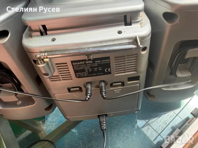 180844 аудио уредба с радио  sharp  cd63amr -цена 13 евро смр има слот за диск и касета, радио работ, снимка 3 - Радиокасетофони, транзистори - 55741603