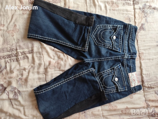 true religion size 36 dark wash, custom boot cut, снимка 4 - Дънки - 53469839