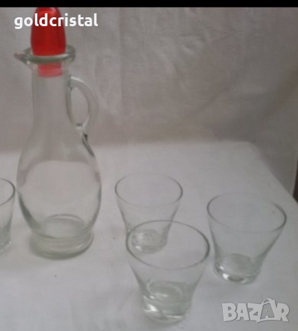 стари стъклени чашки  за ракия , снимка 2 - Антикварни и старинни предмети - 18904867