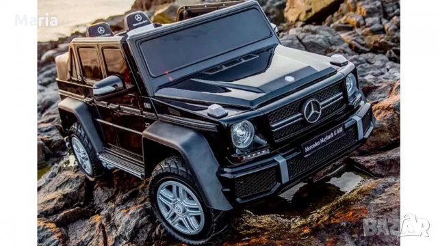Акумулаторен джип Mercedes G650 Maybach 4X4  12V,MP3, с меки гуми, снимка 7 - Детски велосипеди, триколки и коли - 34850324