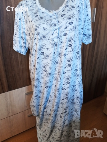 Дълга Дамска Нощница номер XL, снимка 3 - Нощници - 51753377