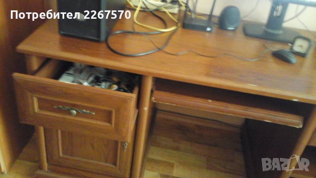Масивно офис бюро и шкаф от материал MDF, снимка 3 - Бюра - 41663864