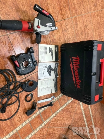 Ъглошлайф MILWAUKEE. Комплект Плюс прахоуловяване., снимка 2 - Ъглошлайфи - 52541685