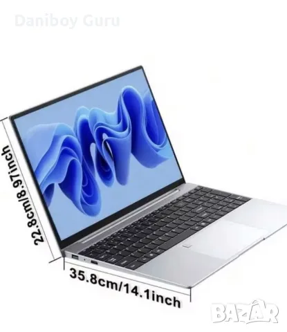 Windows11,  15,6 IPS , RAM 16 gb, SSD 128 gb, Intel Celeron N5095, снимка 2 - Лаптопи за дома - 55795615