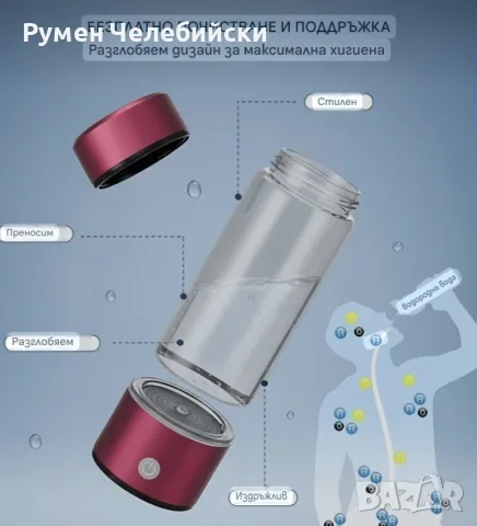 Бутилка за Водородна Вода, снимка 9 - Кани - 56140307