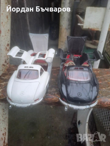 Метални  колекционерски Mercedes Banz 300SL Burago Italy 1:18 метален ретро модел, снимка 7 - Колекции - 53020517