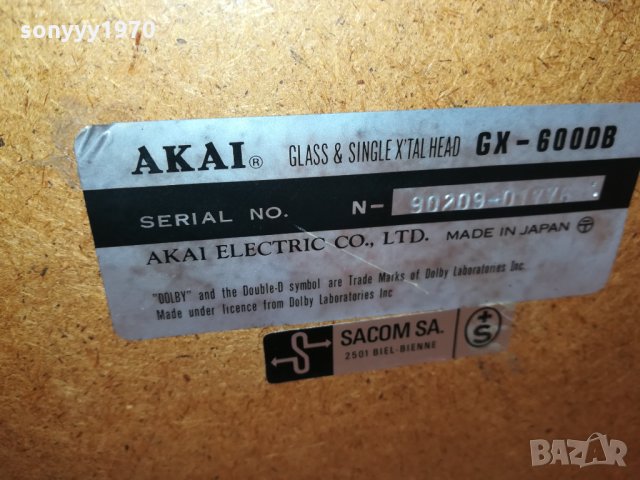 AKAI GX-600DB MADE IN JAPAN-ВНОС SWITZERLAND 2710211754, снимка 11 - Декове - 34603215