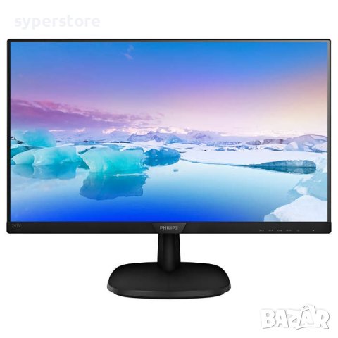 Mонитор 23.8" FHD PHILIPS 243V7QJABF (1920x1080) Wide IPS LED, 5 ms, 1000:1, 200M:1 DCR, 250 cd/m2 