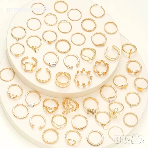 Комплект от 47 броя пръстени, снимка 4 - Бижутерийни комплекти - 52051365
