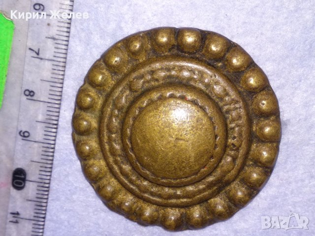 СТАРИНЕН ЕЛЕМЕНТ от УКРАСА на КОНСКА СБРУЯ ОГЛАВНИК - БРОНЗ и ЖЕЛЯЗО КОВАН РЯДЪК за КОЛЕКЦИЯ 38621, снимка 4 - Антикварни и старинни предмети - 41638505