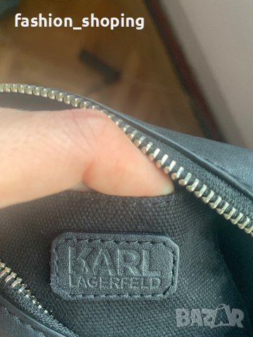 Чанта Karl Lagerfeld(K/Rocky Studs Small Cross Body Bag - Black), снимка 10 - Чанти - 39608417